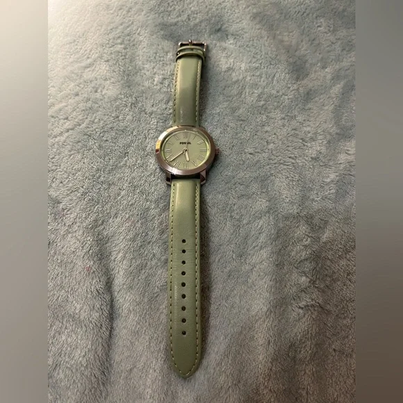 Fossil | Accessories | Fossil Silver And Seagram Green  display picture 1